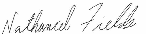 Nathaniel M. Fields signature